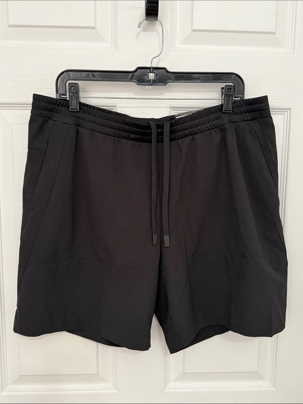 FLX Men's Black dynamic stretch Athletic Drawstring Shorts